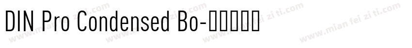 DIN Pro Condensed Bo字体转换